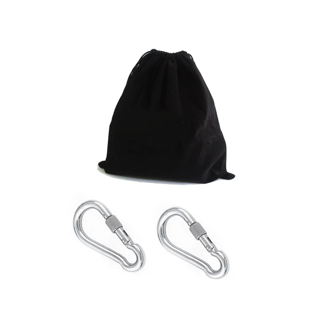 

Tree Swing Hanging Strap Kit Hammock Hanger Carabiner Garden Backyard Outdoor Camping Disc Safe Rope Storage Bag
