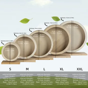 코르크 패드 롤러 스포츠용 무소음 나무 햄스터 러닝 휠, 골든 베어 햄스터 장난감, 아쿠아스케이프 애완 동물 용품
