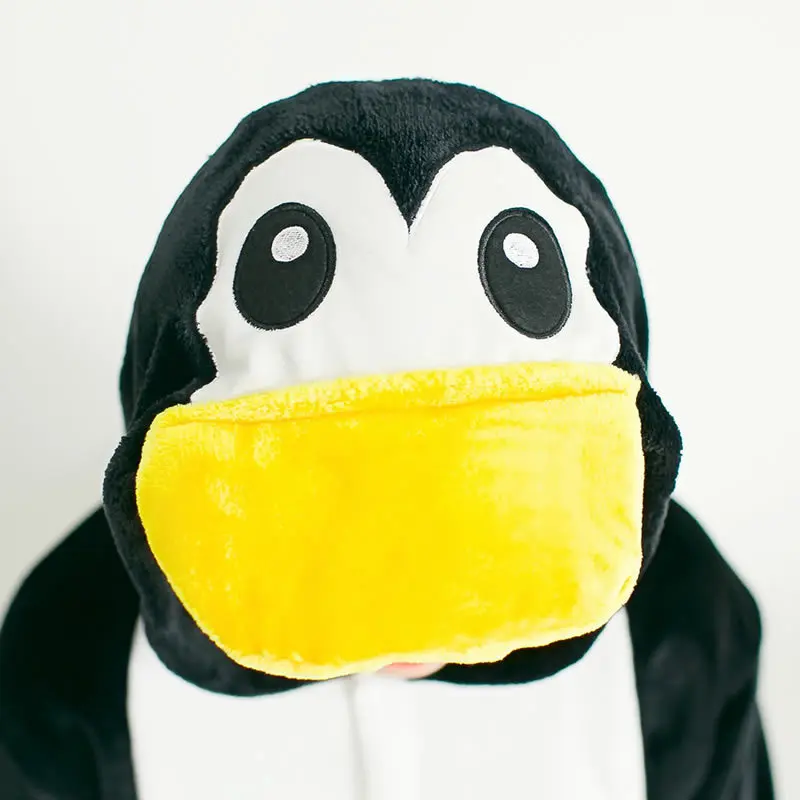 Adults Penguin Pajamas One Piece Kids Halloween Christmas Cosplay Costume Flannel Warm Animal Homewear Sleepwear for Women Men kigurumi pajamas onesies,cosplay pajamas onesies,flannel pajamas onesies