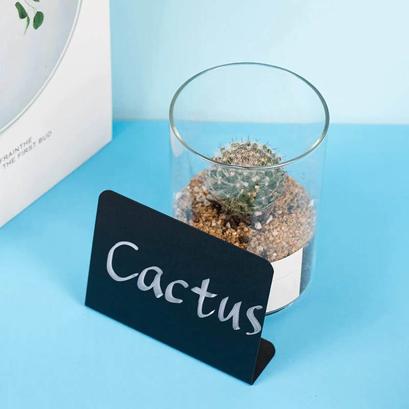 

Mini Chalkboard Sign With Base Place Cards Name Tags Handheld Menu Blackboard For Labeling Coffee Shop Bakery Table Top