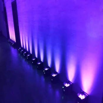 SHEHDS 8/10 PCS 6x18w Wireless Battery Par With Flight Case RGBWA+UV WIFI APP Control Light For DJ Disco Wedding Stage Lighting 6