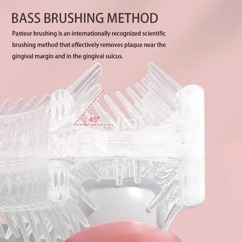 U-shaped children's electric toothbrush, astronaut disinfection and drying, USB charging, intelligent for ages 2-12.