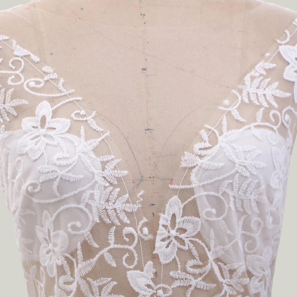 

Formal Elegant Party Dress Floral Lace White Wedding Chiffon Evening Prom Dress Women Dresses Vestidos