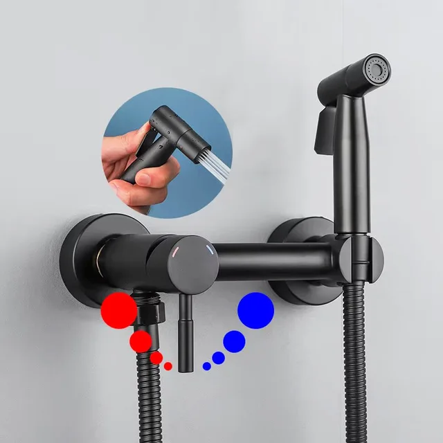 KKTNSG ห้องน้ํา Bidet ก๊อกน้ําร้อนและเย็นสเปรย์ห้องน้ํา Bidet ชุดฝักบัว 304 สแตนเลสสตีล Bidet สเปรย์ชุด 1