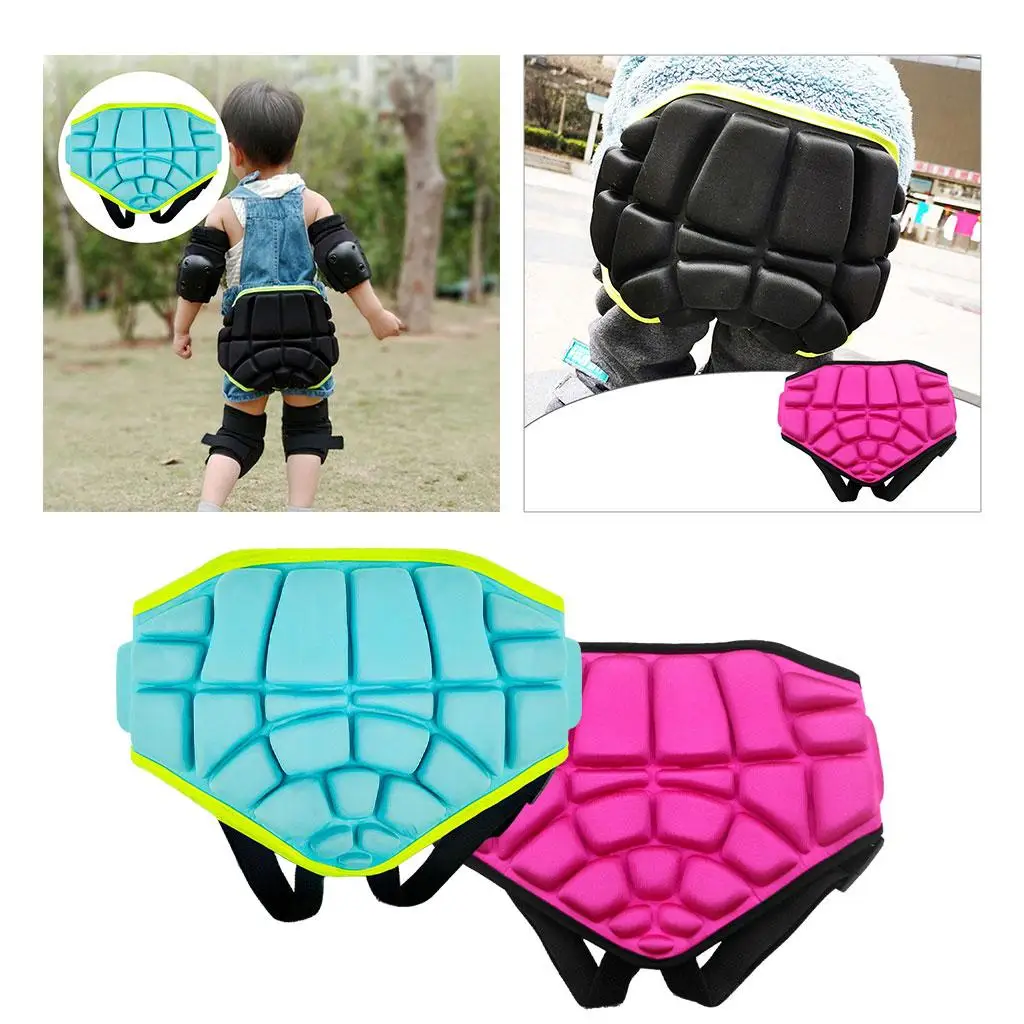 Kids EVA Padded Short Pants Butt Protective Gear Adjustable Strap Impact Pad for ice Skating