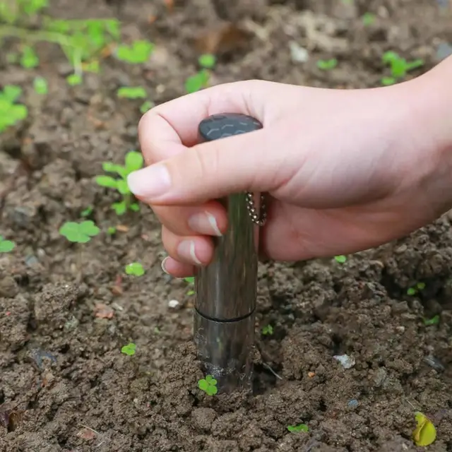 Kézi Disznó Szerszám Rozsdamentes Acél Izzó Transzplanter Dibber Garden A Vetés Átültetéséhez Egyedi Ferde - Image 3