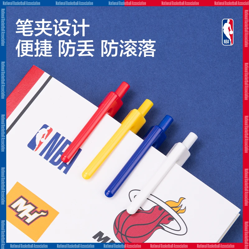 Deli X Nba Action Gel Pen 0.5mm Quick Drying Ins Student Note Business Signature Straight Liquid Pen Office Learning Supplies 4