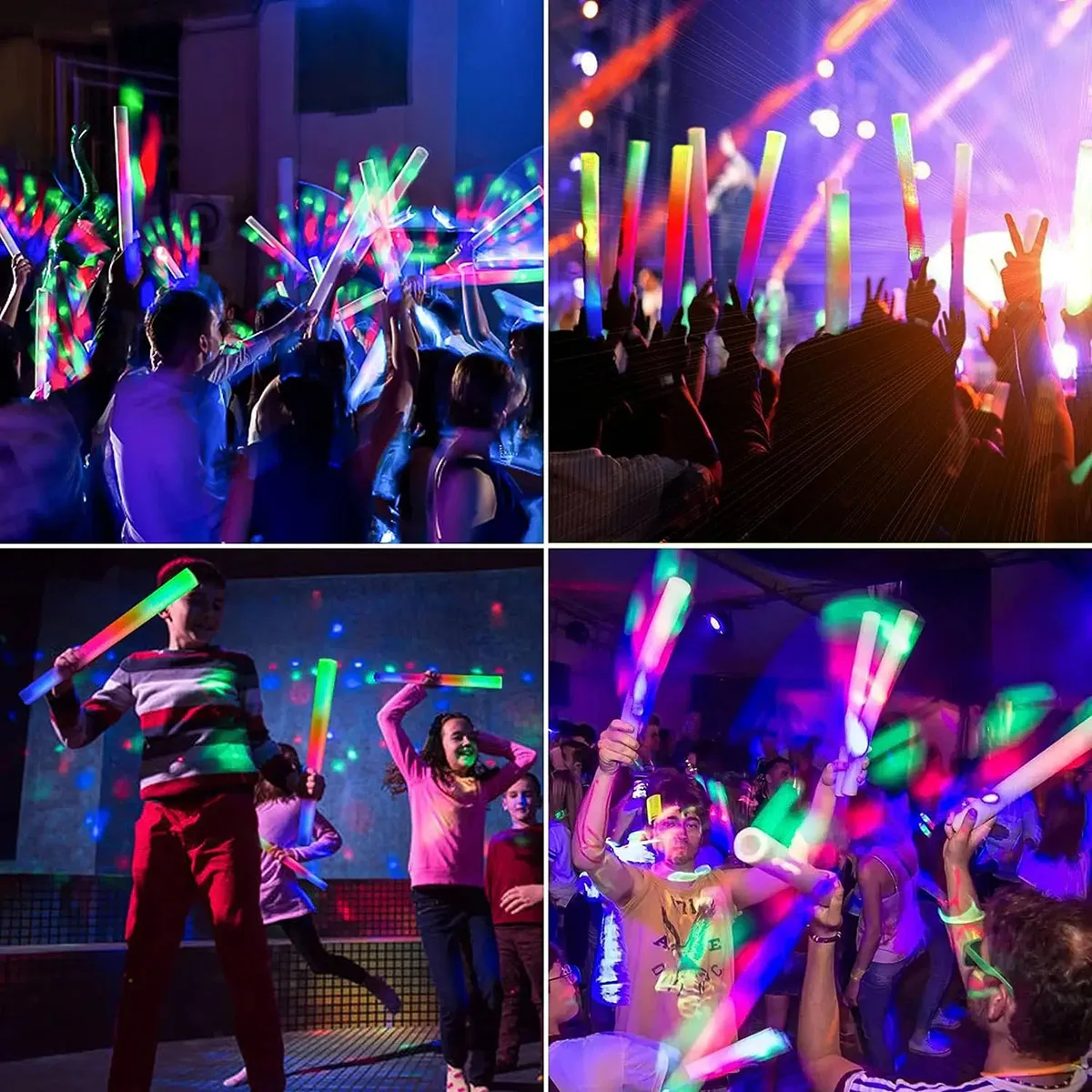 8Pcs LED Glow Sticks for Xmas Birthday Wedding Party Supplies glow sticks birthday party decorations