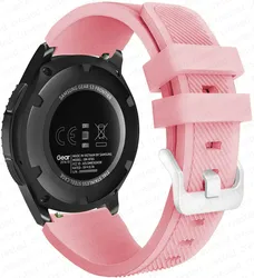 Premium Silicone Watch Band - Universal 20mm & 22mm Strap for 22mm watch band (Soft powder)