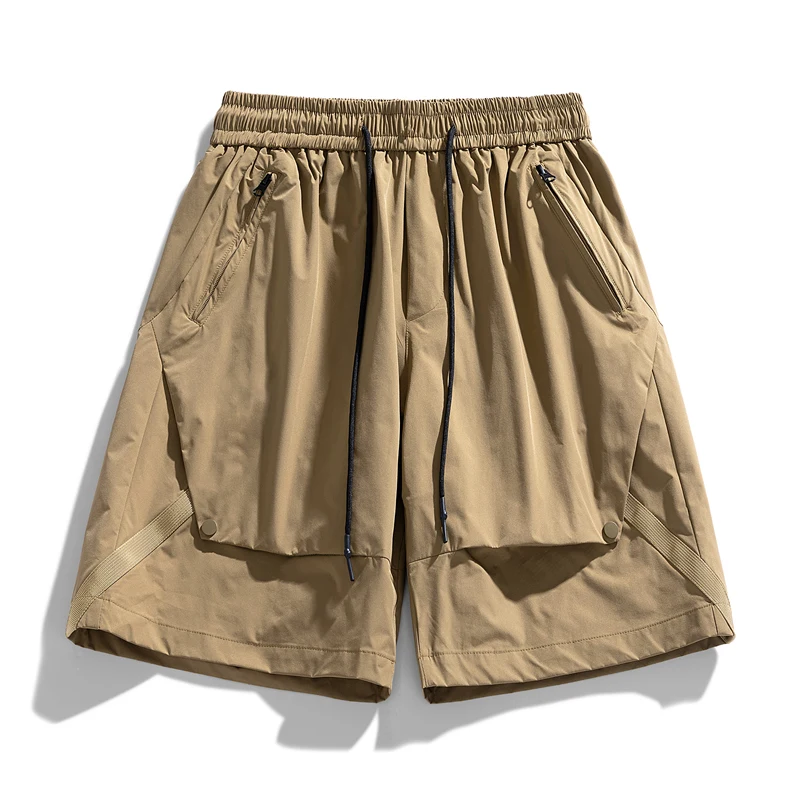 Summer Shorts Pants Men Drawstring Jogging Sweatpants High Quality Outdoor Loose Sports Pants Tactical Fashion Casual Streetwear