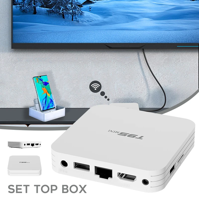 8GB/16GB Storage 4 Cores 4K HD 1080P Smart Android 10.0 TV Box Support 2.4G WiFi TV Receiver 4K HD Digital Video TV Player for xiaomi atv q1 smart tv box android 10 allwinner h313 16gb support google voice dual 2g 8g wifi bt 4k androidtv set top box