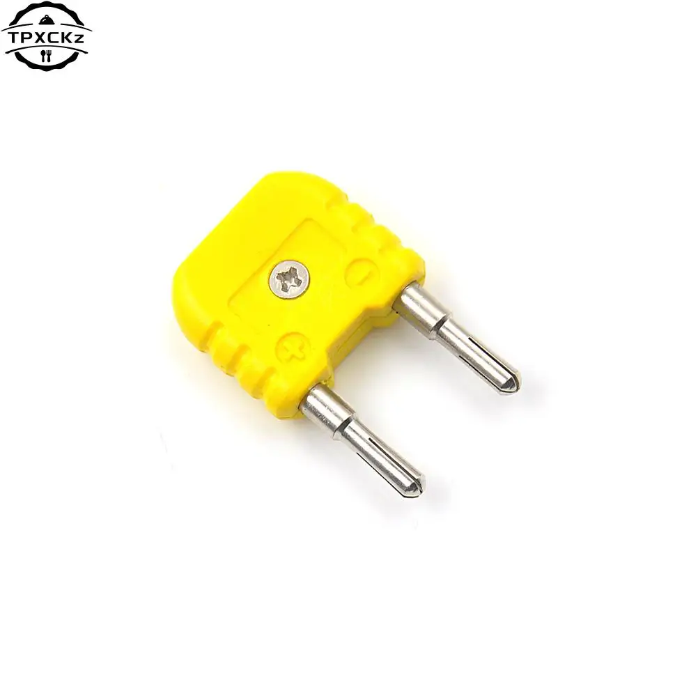 

1Pcs Mini Yellow K-Type Thermocouple Adaptor to Round Banana Plug Thermometer Wholesale
