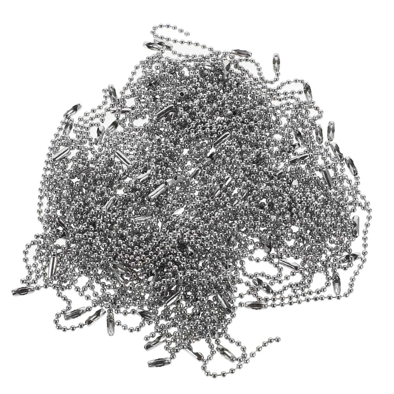 

100 Pcs Bag Tag Hanging Chains Jewlery Bead Connector DIY Jewelry Iron Roller Labels