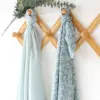60*60cm Muslin Square Bamboo Swaddle Feeding Burp Cloth Newborn Soft Cotton Baby Face&Hand Wash Wipe 2