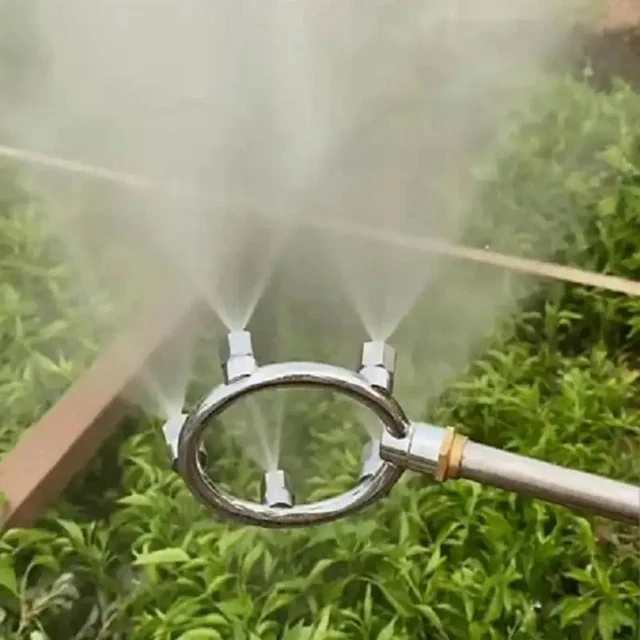 High Pressure Atomization Circular Nozzle Nozzle Five-Hole Circular Nozzle Stainless Steel Sprinkler Water Flowers And Trees 2