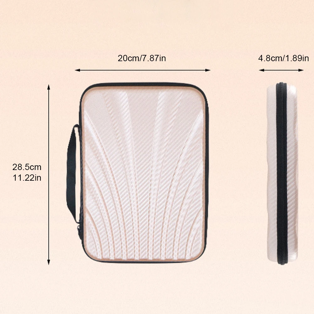 Ping Pong Paddles Case Hard Shell Ping Pong Racket Paddle Cover Bag EVA Square Shaped Waterproof for 2 Paddles & Multiple Balls