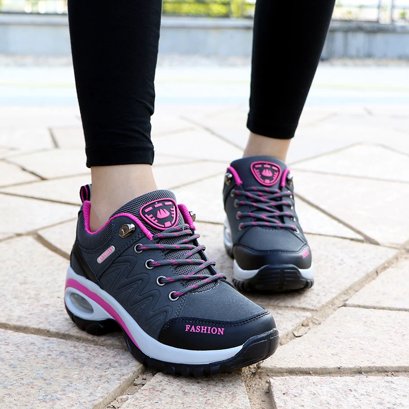 Womens Running Shoes Air Cushion Sports Trainers Breathable Sneakers Walking Gym 