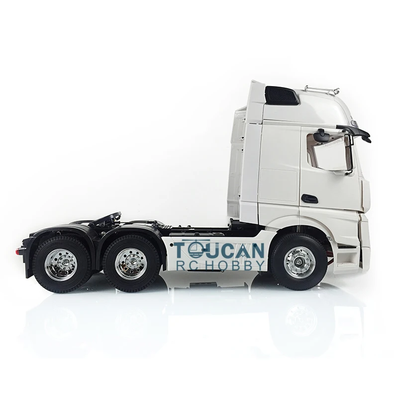 1/14 3Axles 35T Motor RC Tractor Truck KIT DIY Model Open Door 1851 Cabin Car Unassembled Unpainted Toy Tractors TH16657 5