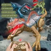 Remote Control Dinosaur Toys RC Electric Walking Jurassic Dinosaur Simulation Velociraptor Toy With LED Light Roaring for Kids 4