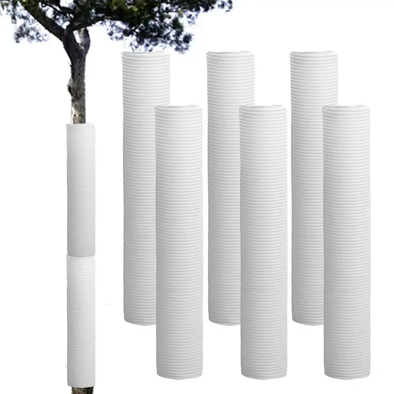 

Tree Trunk Protectors 6pcs Protective Flexible Tree Wraps Protective Cover Protects Against Sun Scald Squirrel Mowers Trimmers
