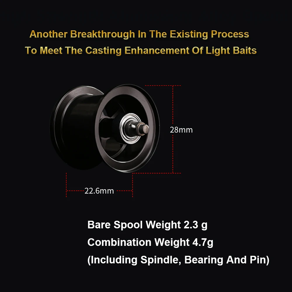 Pureure-超軽量ベイトキャスティングリール,アルミニウムボディ