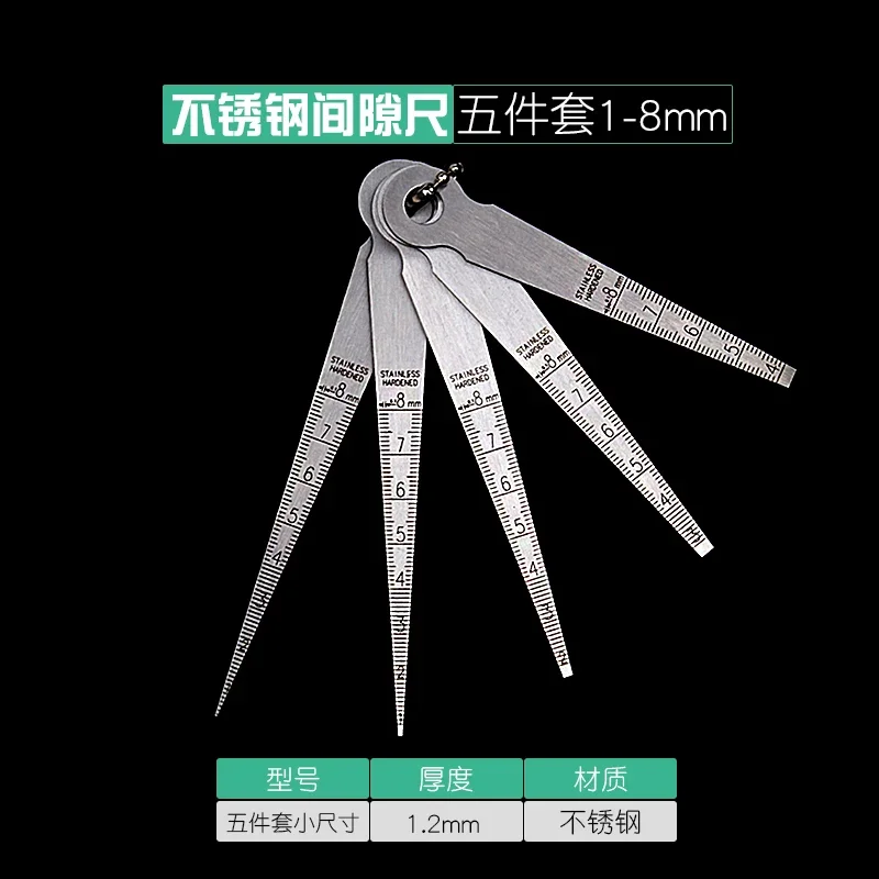 스테인리스 스틸 갭 룰러 테이퍼드 룰러 쐐기형 고정밀 1-15mm 플라스틱 갭