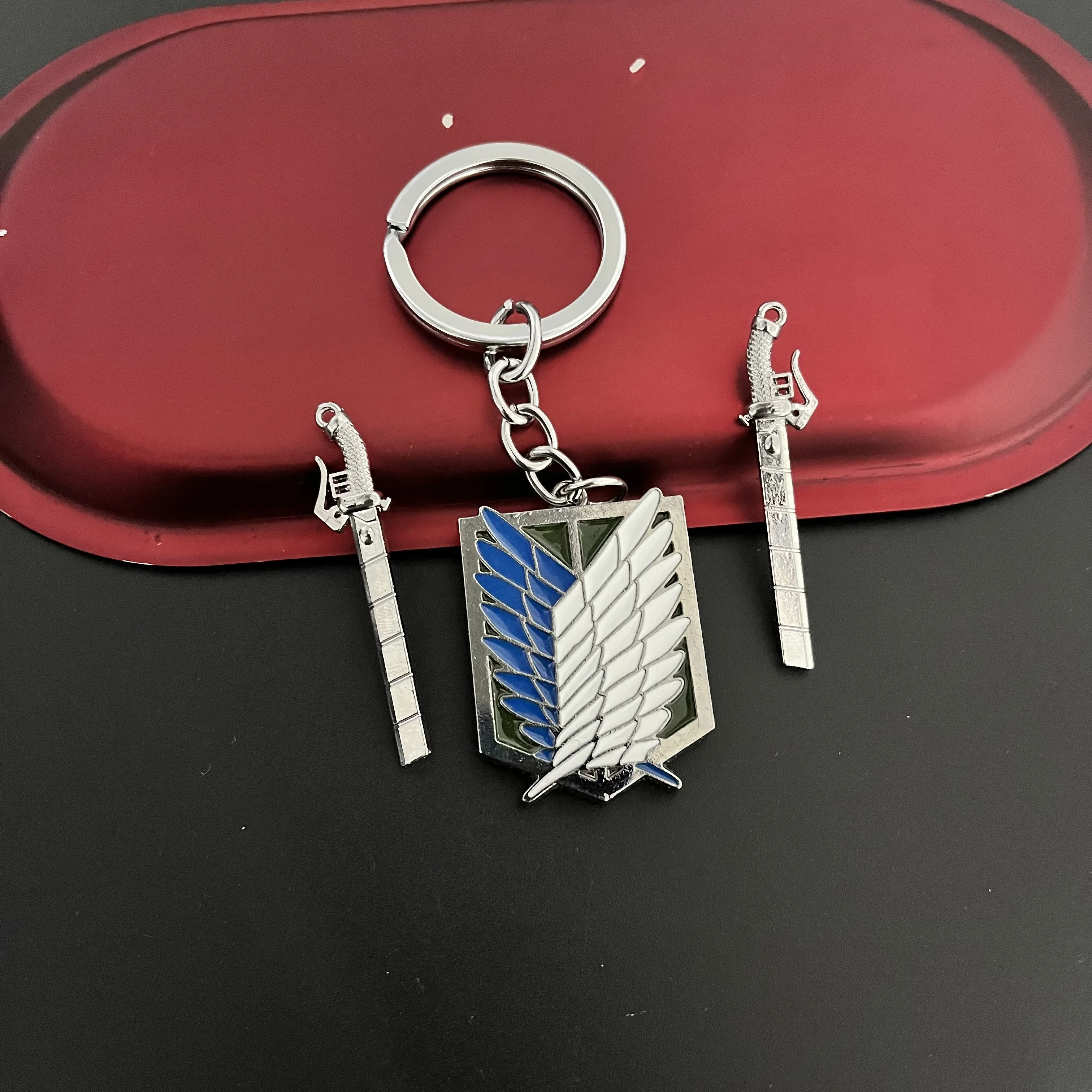 Anime Attack on Titan Keychain Shingeki No Kyojin Wings of Liberty