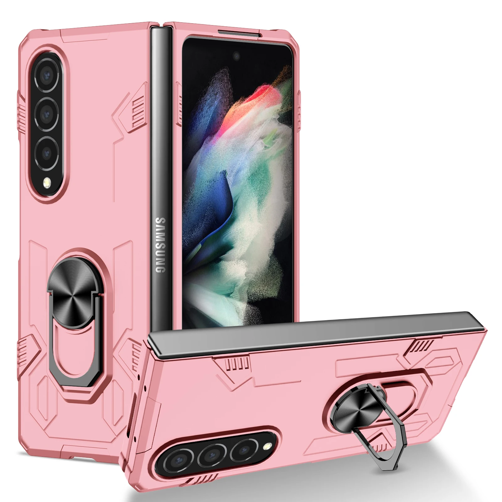 Custodia Rigida Per Anello Da Dito Pieghevole Per Samsung Galaxy Z Fold4 Fold5 Fold3 Fold2 Fold2 Fol3 2 Zfold5 5G Custodie Protettive Capa