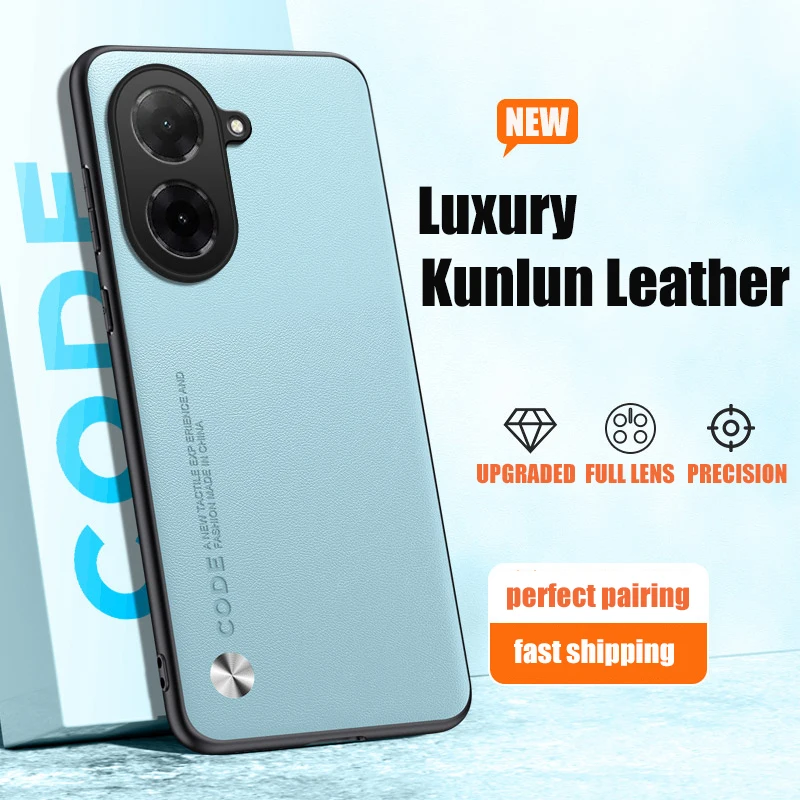 Luxury PU Leather Shockproof Phone Case - Full Protection Back Cover