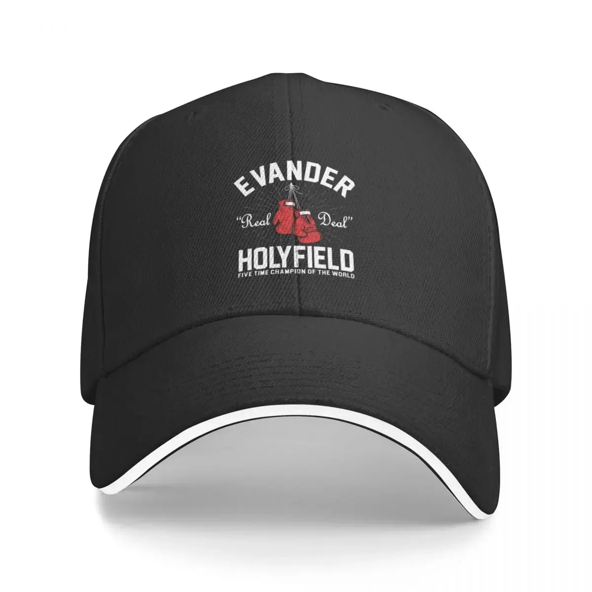Vintage Evander Holyfield The Real Deal Baseball Cap Sunhat Hat Beach Hat Man Luxury Girl'S Hats Men's