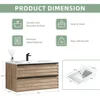 Bathroom Vanity with Sink, Modern Vanity Bathroom with Extra Big Drawers, Wall Mounted Floating Bathroom Vanities 6