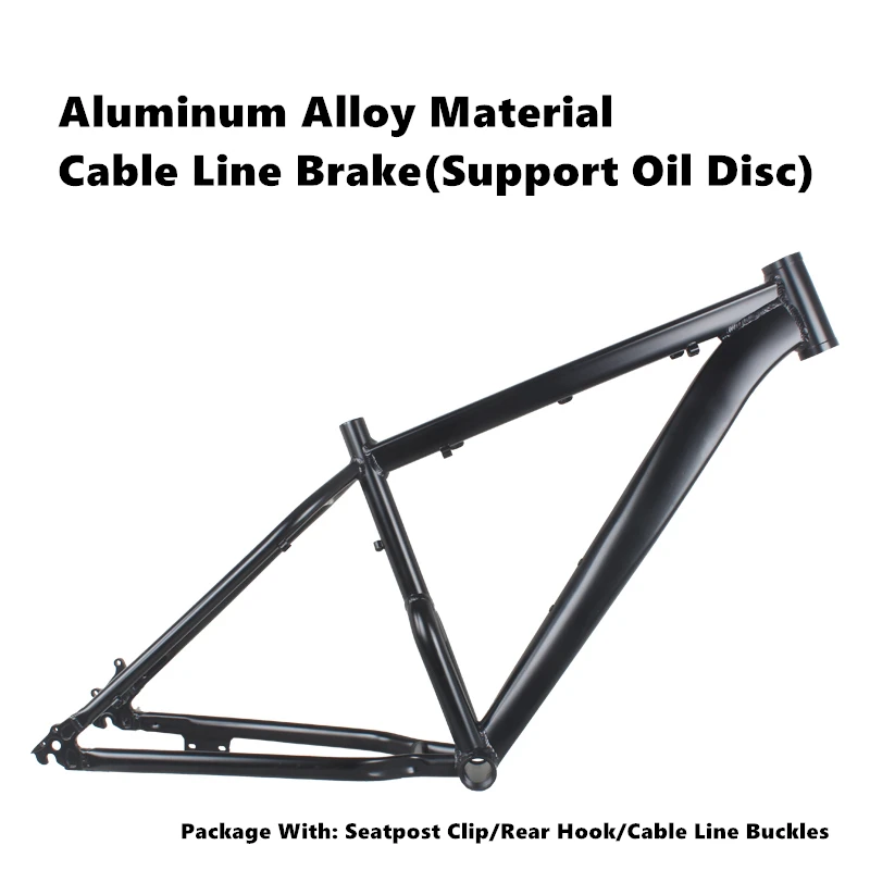 Bicycle Frame Parts 26 Inch Aluminum Alloy 26x4.0 Wide Tire Fat Bike ATV Off-road Frameset 17-Inch