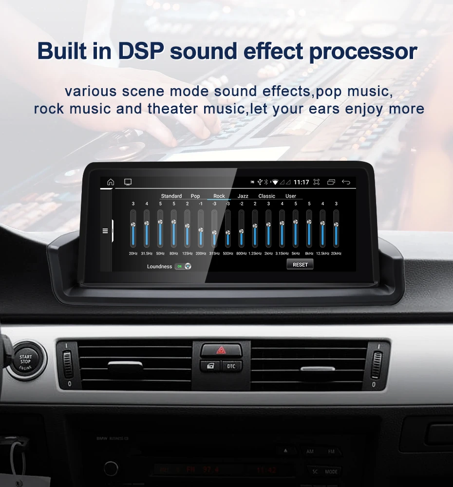New ID6 ID7 ID8 UI Android System Wireless Carplay AUTO For BMW 3 Series E90 E91
