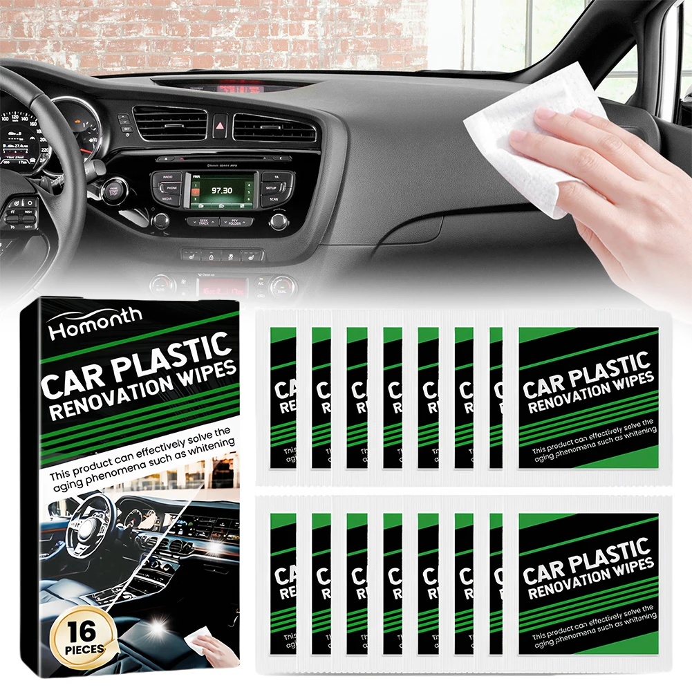Auto Polish Repair Coating Renovator Back To Black Gloss Car Plastic Polish Restoration Plastic Renovation Wipes Auto Detailing 5