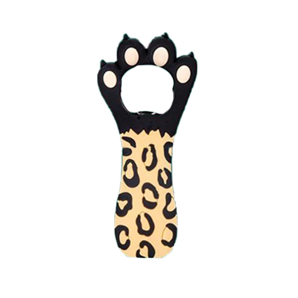 

Shape Bottle Opener Creative Portable Lifter Party Supplies Gift for Home Bar Office - Black Leopard
