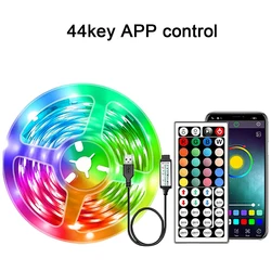 Dynamic Color-Changing LED Strip Lights with App Control for Room and Bedroom Décor (APP 44 key)