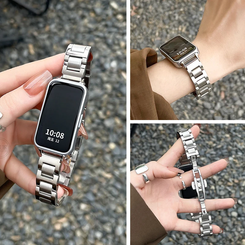 Luxurious Stainless Steel Elegant Watch Straps - Premium Wristbelt Accessories