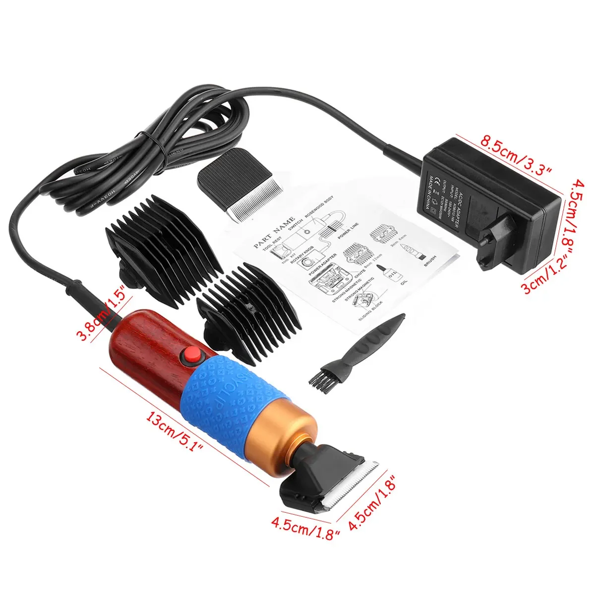 200W Electric Pet Clippers Shearing, Horse Dog Sheep Shear, Animal Pet Grooming Clipper Trimmer, Hair Trimmer Cutter High Power 5
