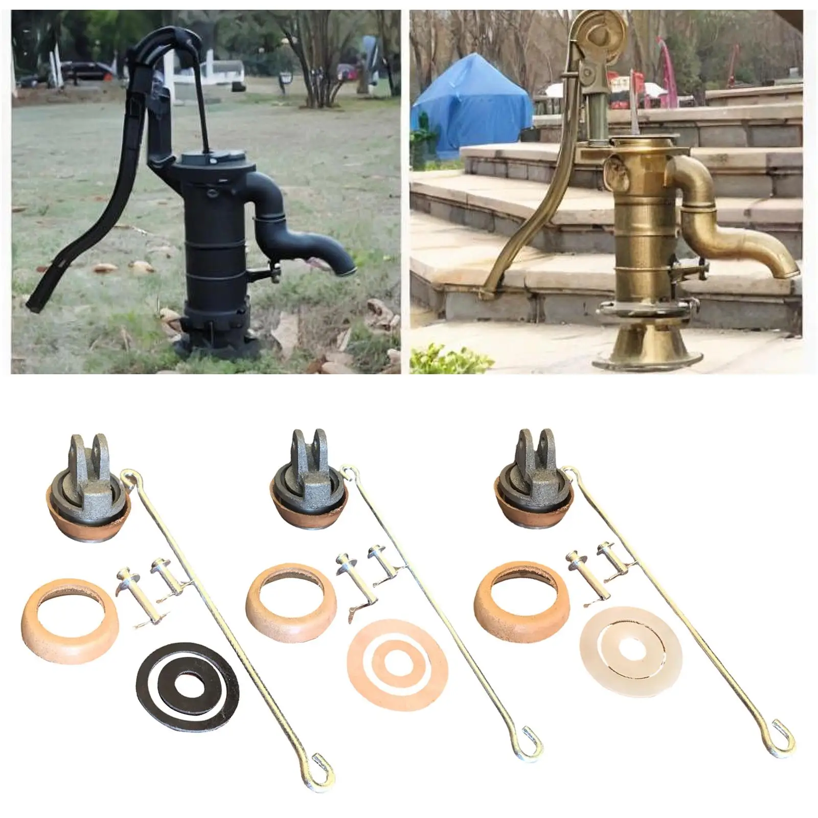 Type 75 Hand Pump Replacement Piston Kit Maintenance Kit Galvanized Rod