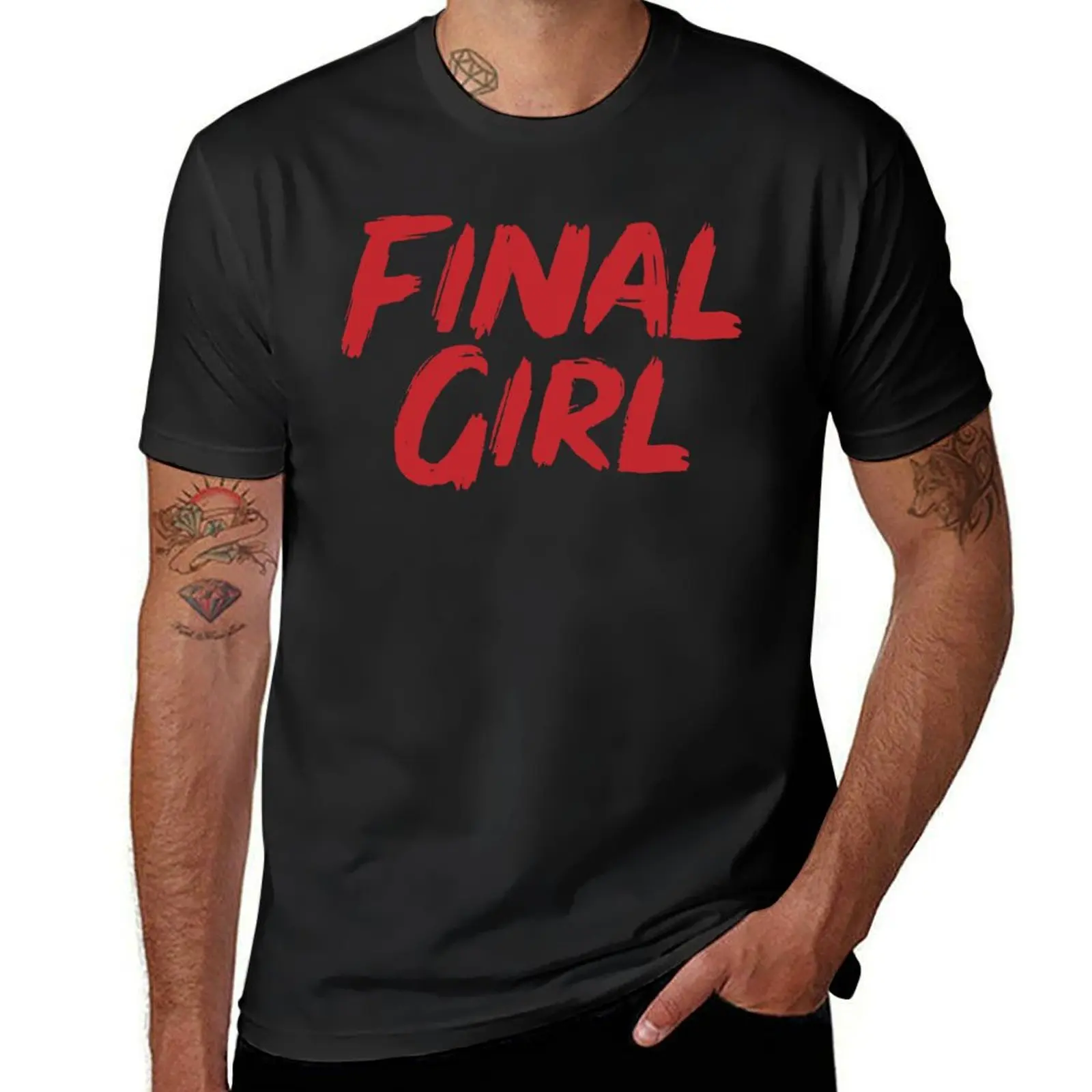 Final Girl T-Shirt Short sleeve tee tops anime workout shirts for men