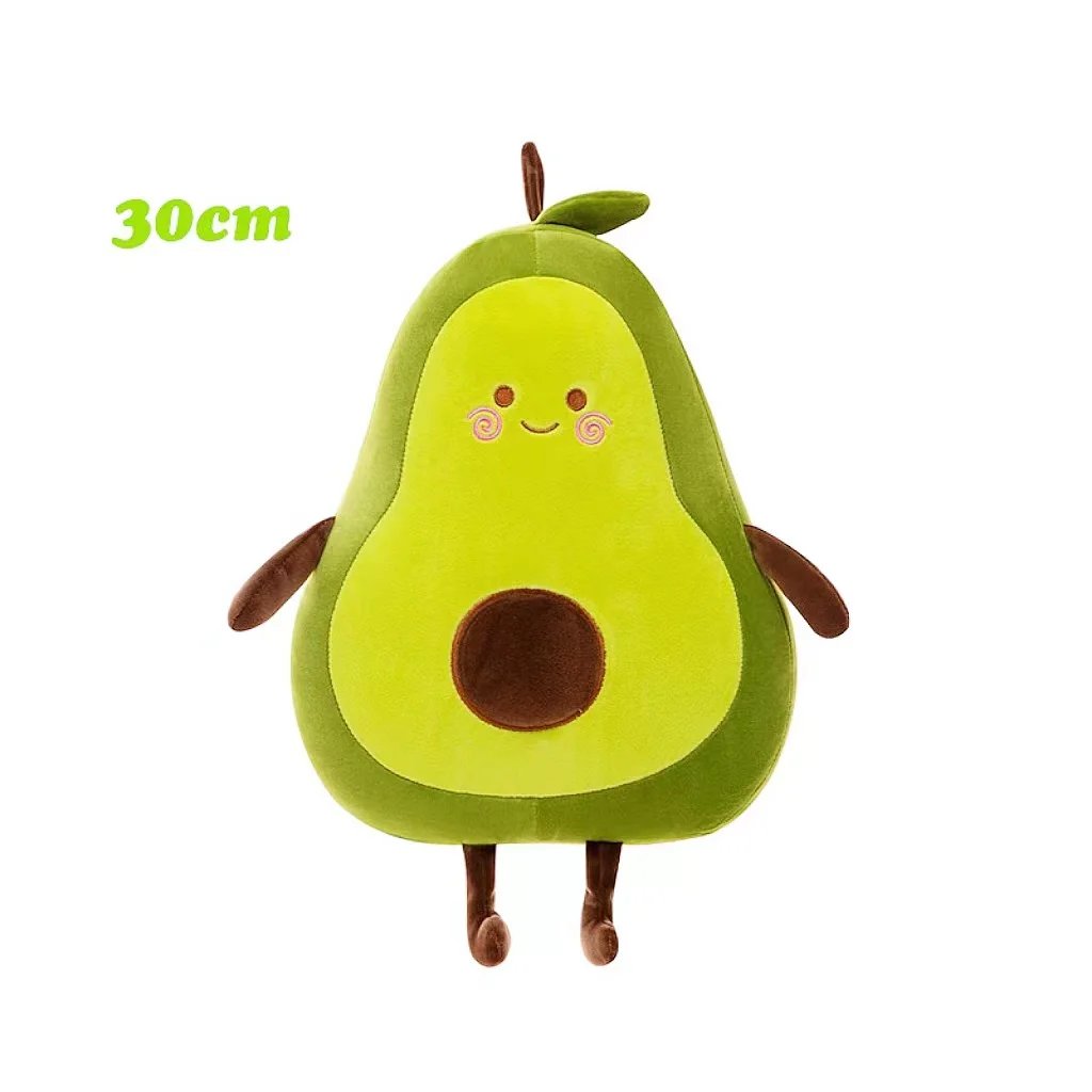 Muñeco de aguacate para decoración de cochecito de bebé, muñeco de frutas, juguetes de peluche, almohada para dormir, cojín, regalo de cumpleaños, muñecas lindas