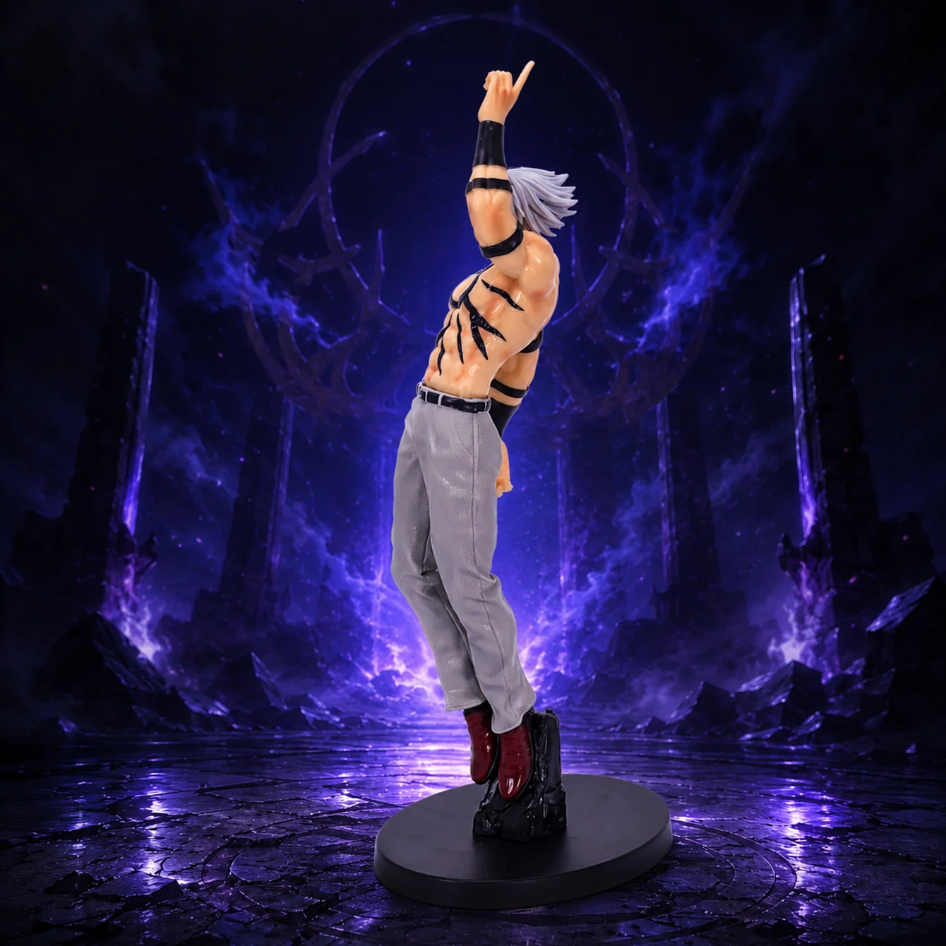Orochi Anime Character Statue - Hot-Blooded King of Fighters Collectible & Desktop Decoration Gift