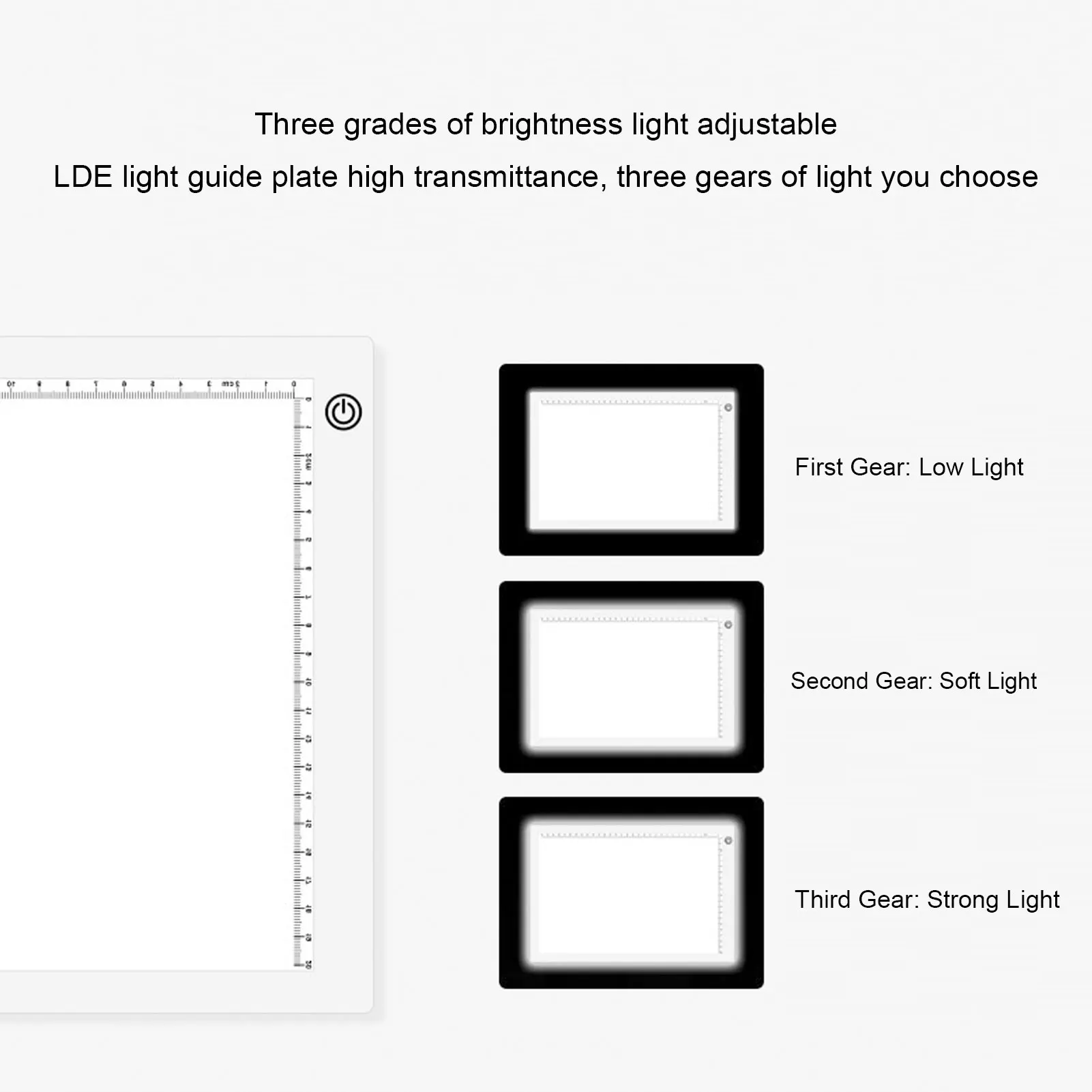 New A3 Art Light Pad Light Table Painting Light Board Pad LED Stepless Dimming  Artist Light Box Copy Table with 1.5m USB Cable