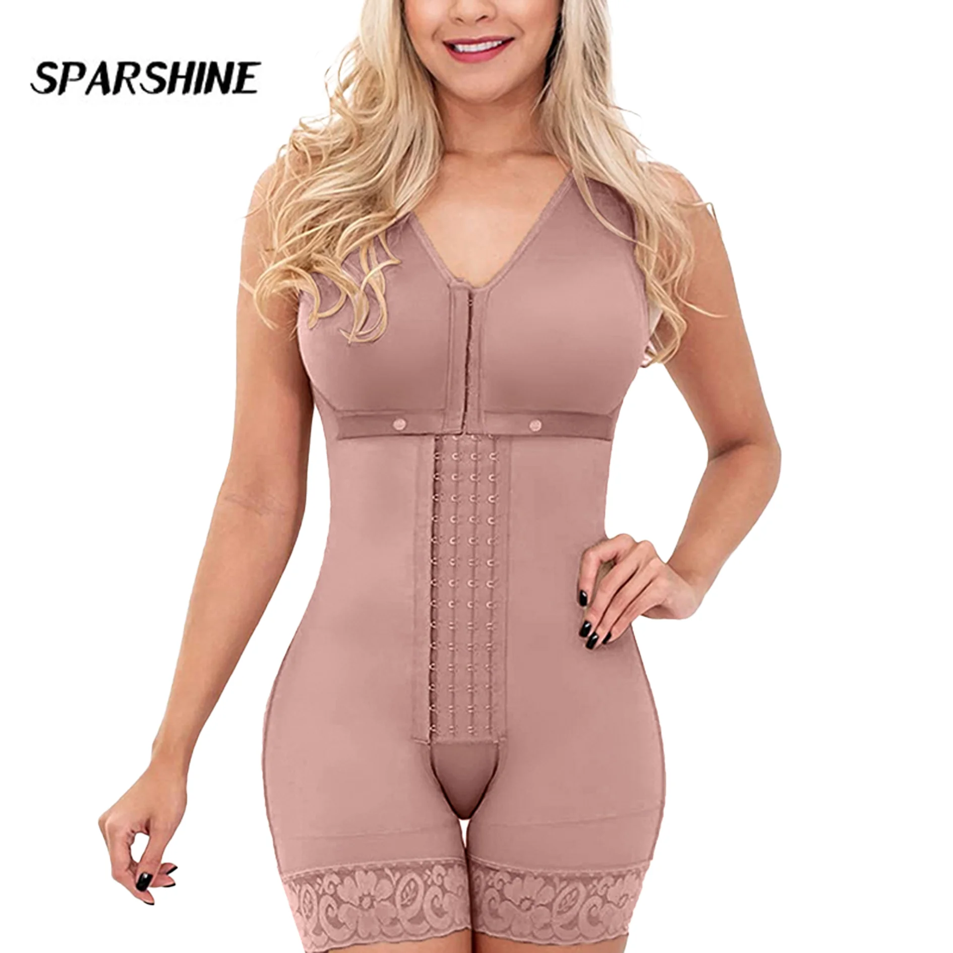 

Fajas Reductoras Y Modeladoras Mujer Shapewear For Women Hook And Eye Closure Adjustable Breast Support Tummy Control Bodysuit