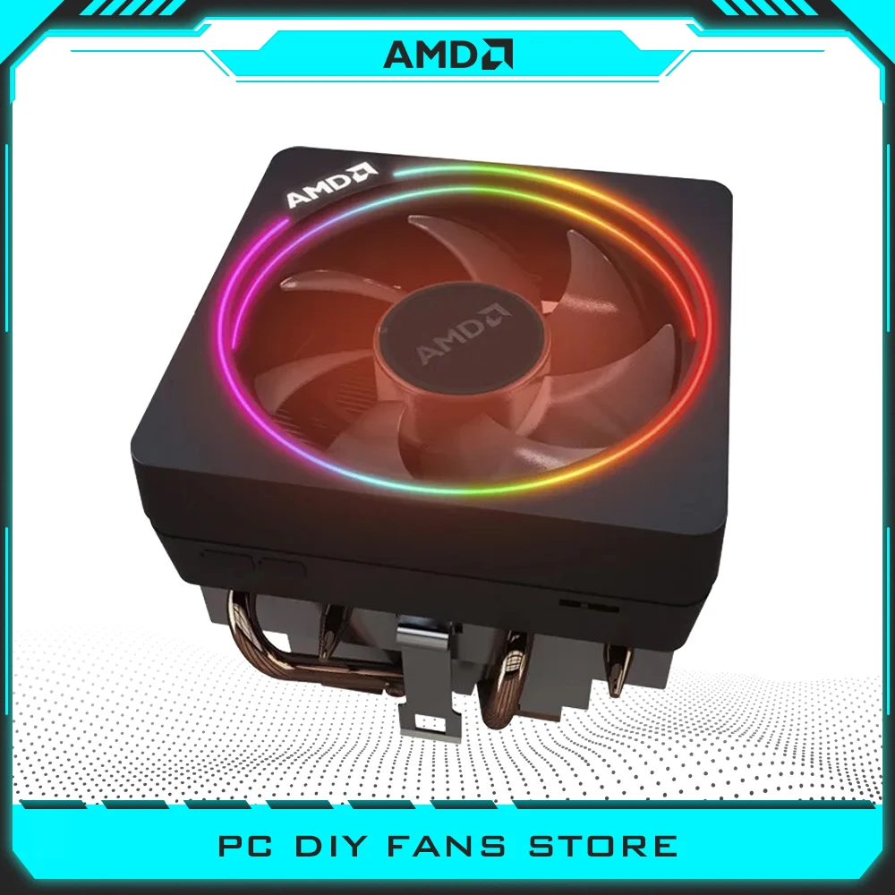 Nuevo AMD Wraith Cooler RGB Wraith Prism ventilador compatible con placa base AMD AMD R3 R5 R7 R9 CPU enfriador de aire