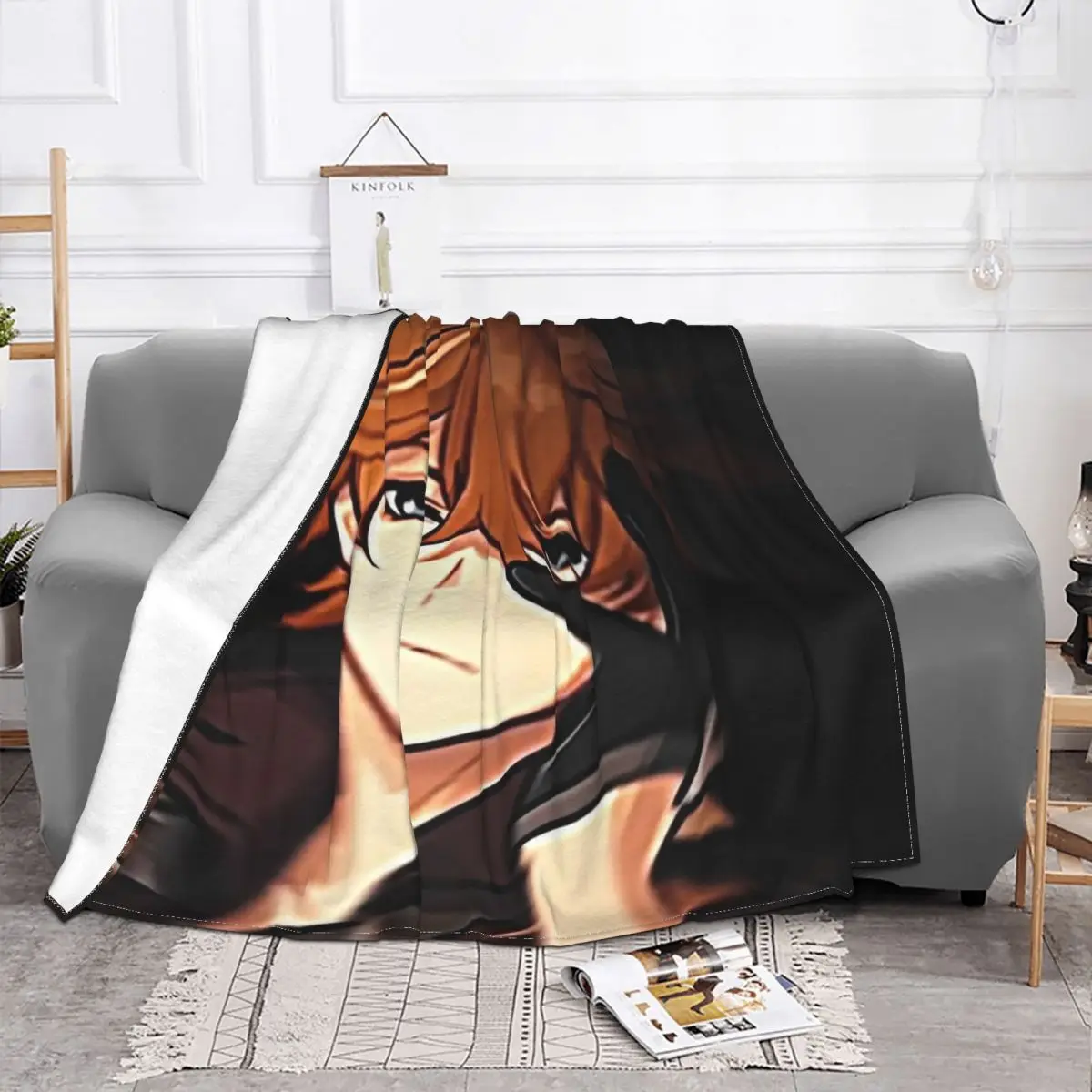 Childe Genshin Impact Blankets Fleece Printed Game Anime Breathable Warm Throw Blankets for Bed Car Plush Thin Quilt