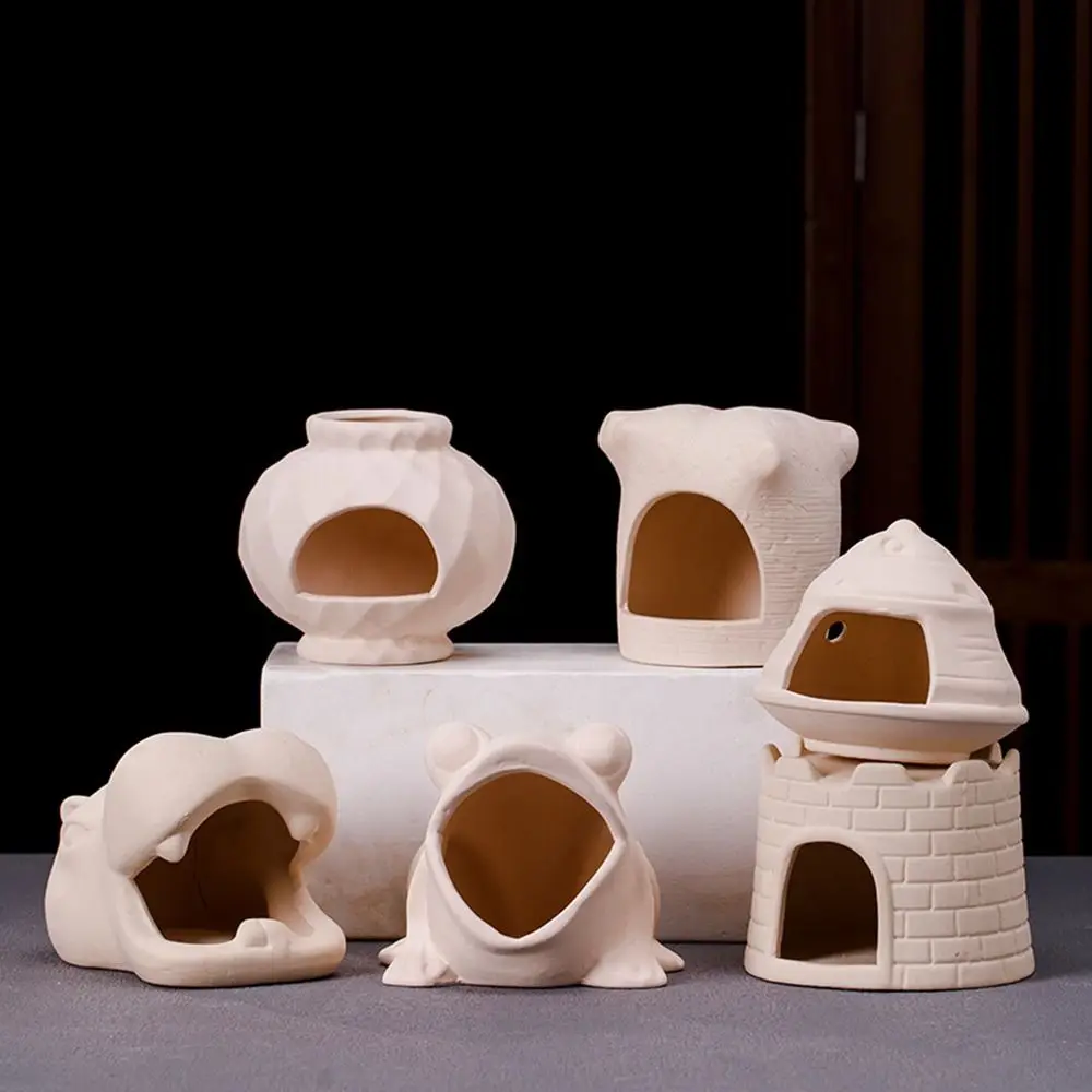 Ceramic Aquarium Shrimp Hideaway Multi-style Decorative Mushroom Fish Spawning Cave Multifunctional Creativity
