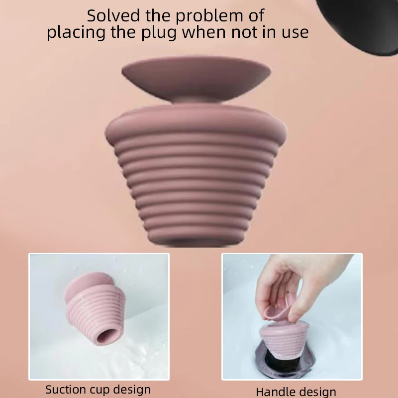 Silicone Bathtub Stopper Kitchen Bathroom Sink Drain Bath Plug Stopper For Bathroom Accessorie
