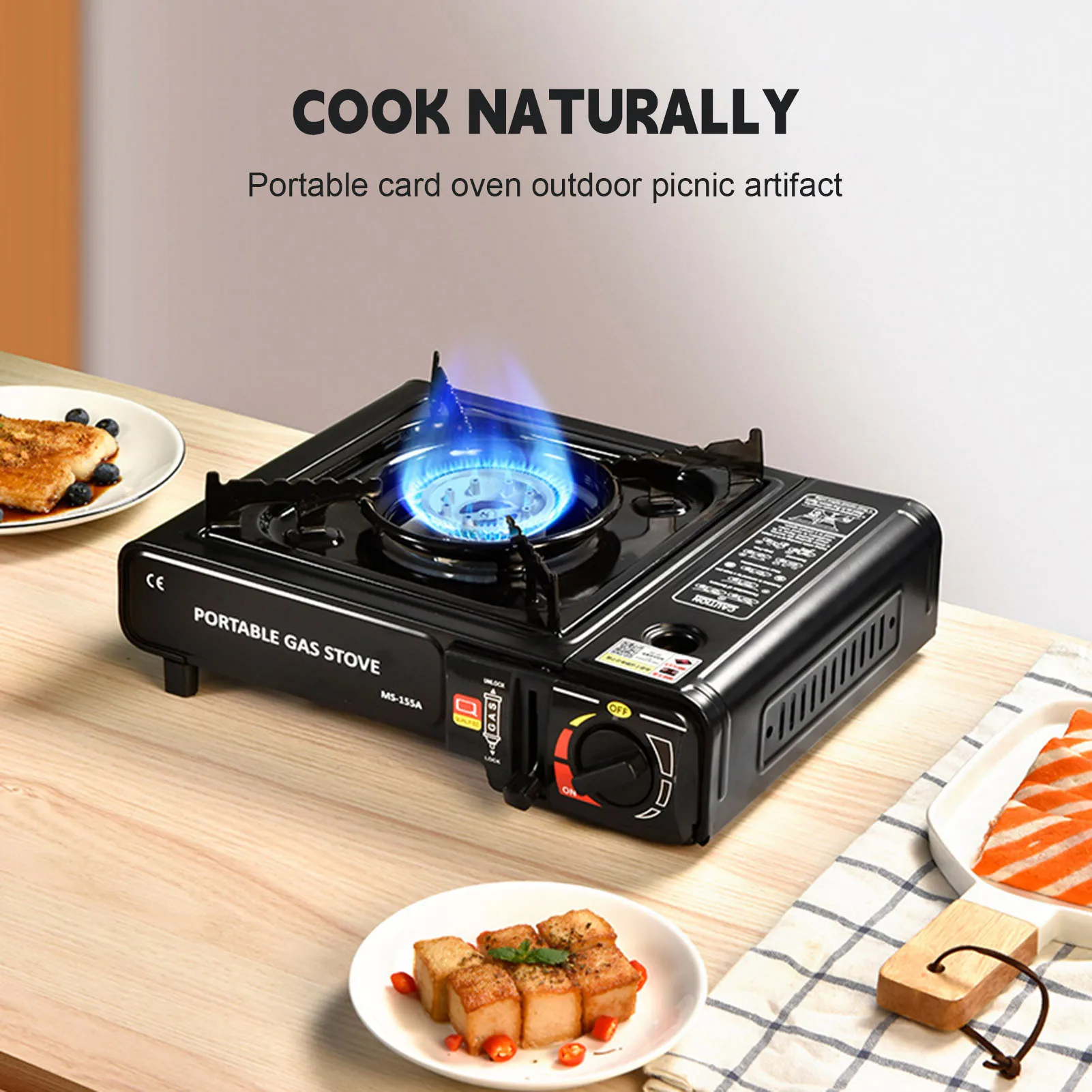 Outdoor Windproof Cassette Stove Carry-on Cooker 1