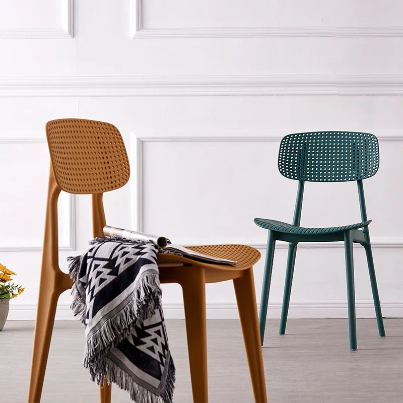 Rattan Dining Chairs Chaise Mobile Kitchen Modern Designer Chair Plastic Bedroom Sedie Sala Da Pranzo Living Room Chairs GPF30XP